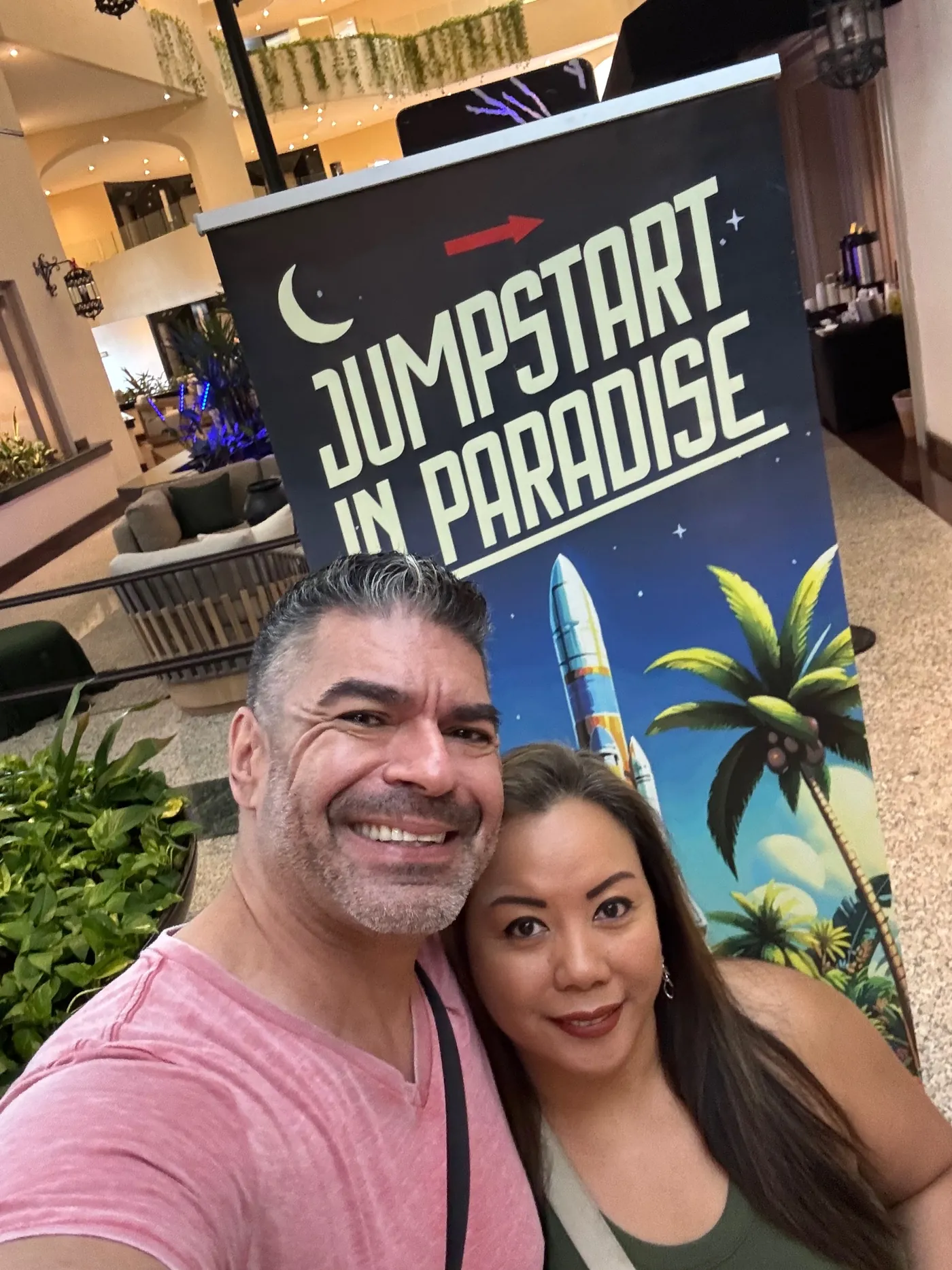 Tony and Vanessa at Jumpstart in Paradise